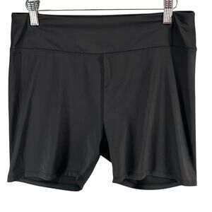 Tommy Bahama Golf Shorts Womens M Black Pull On Stretch Biker Active Athletic